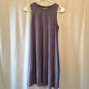 Purple Suede Dress